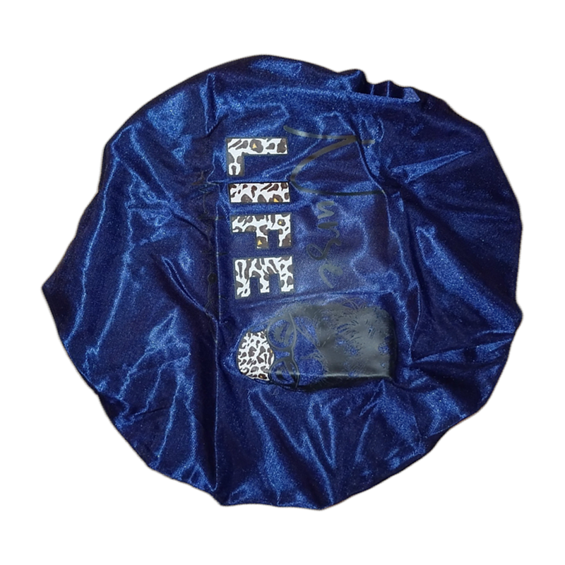 Nurse Life blue satin bonnet